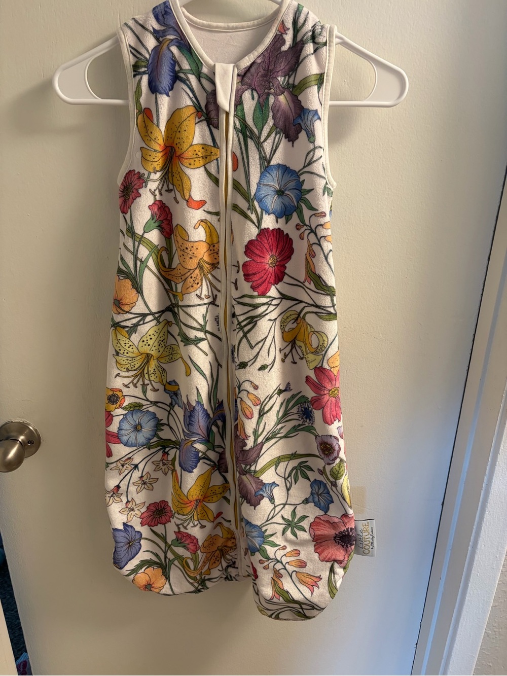 Minky Couture Little Couture Floral Wearable Blanket Sleep Sack 12-24M
